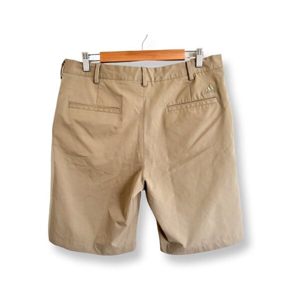 Adidas Men's Khaki 10" Shorts. Size 34. Beige. Polyester - Picture 2 of 9